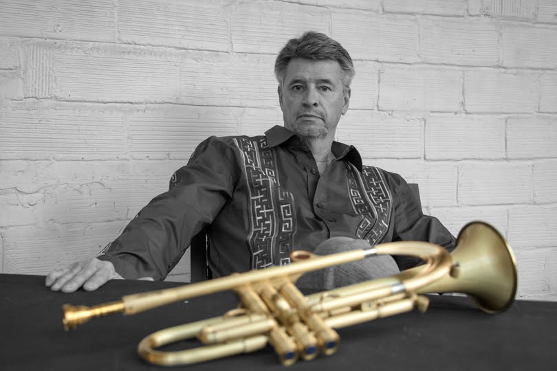 David Jones playing trumpet